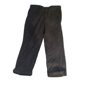 Polo Ralph Lauren Pants Men Size 40x32 Gray Cuffed Wool‎ Blend Dress Academia